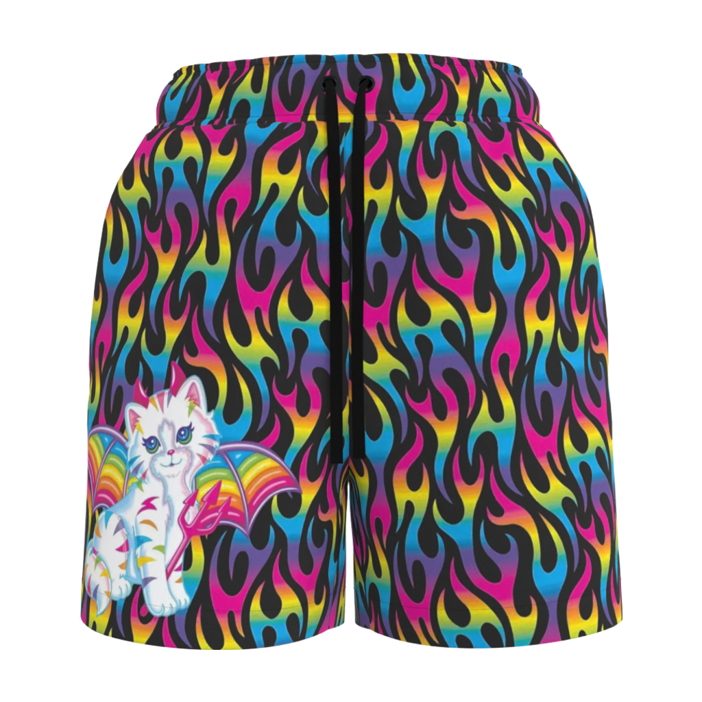 Lisa Freak Black Angel Kitty Devil Women's Shorts – Lisa Frank
