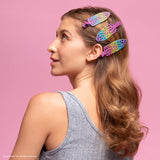 Lisa Frank x Kitsch XL Creaseless Clips in Rainbow Leopard