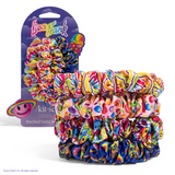Lisa Frank x Kitsch Ruched Satin Scrunchies in Fantastic World of Lisa Frank