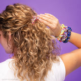 Lisa Frank x Kitsch Ruched Satin Scrunchies in Fantastic World of Lisa Frank