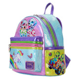 Holographic Glitter Color Block Mini Backpack