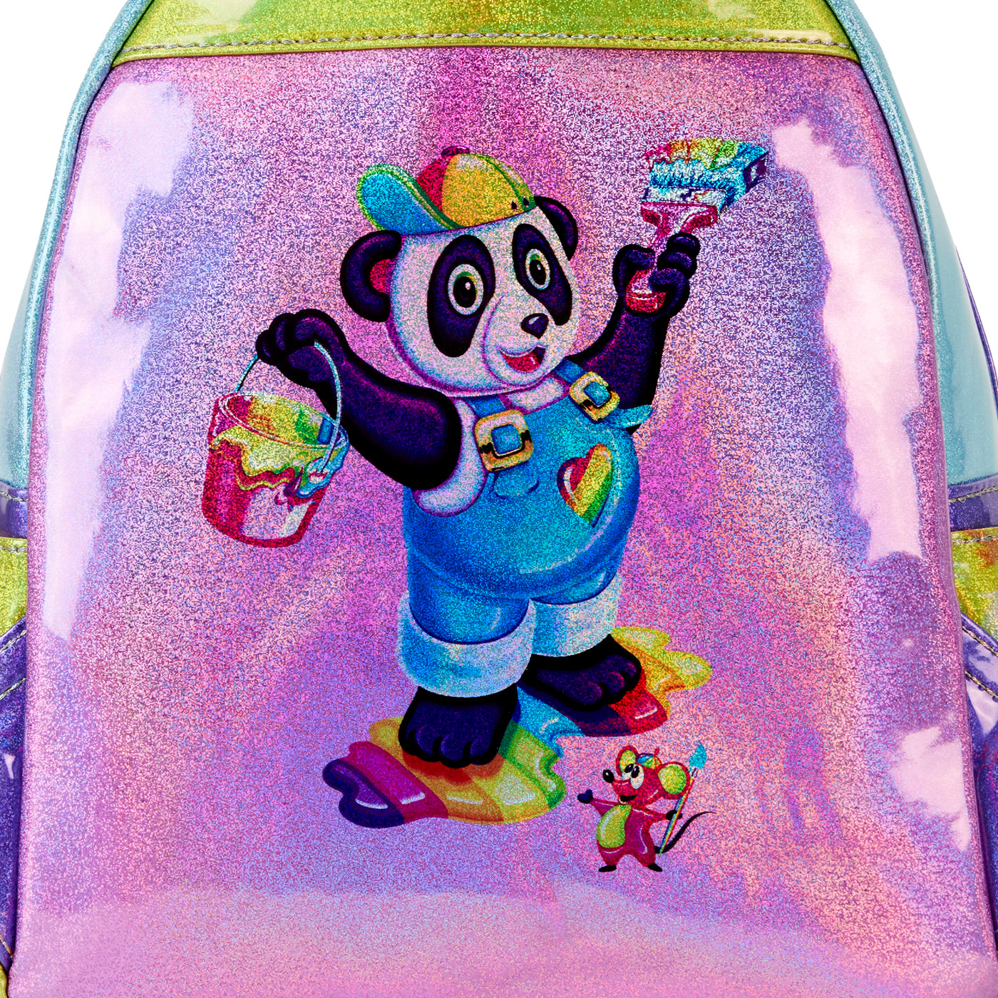 glitter fox mini backpack Holographic Glitter Color Block Mini Backpack – Lisa Frank