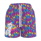 Lisa Freak Purple Angel Kitty Devil Women's Shorts