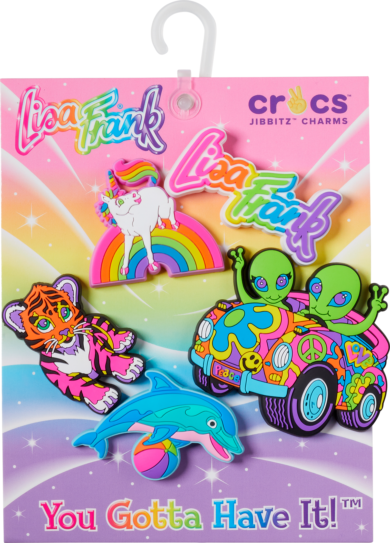 Lisa Frank Croc jibbitz & 600 selling stickers