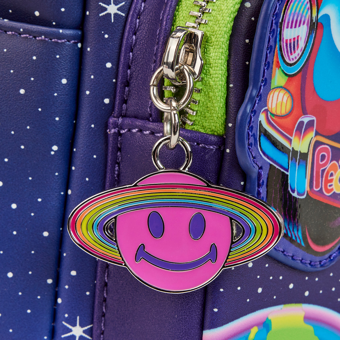 BNWT Lisa Frank Loungefly Backpack Aliens store Zoomer and Zorbit GITD 90s Retro