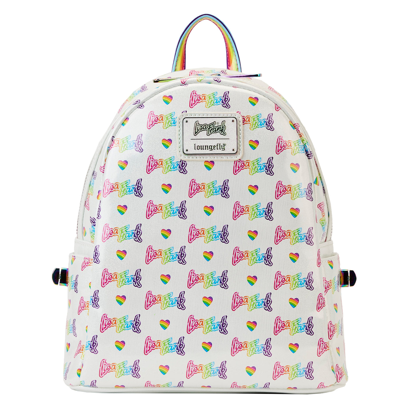 girly mini backpack Rainbow Heart Mini Backpack with Waist Bag – Lisa Frank