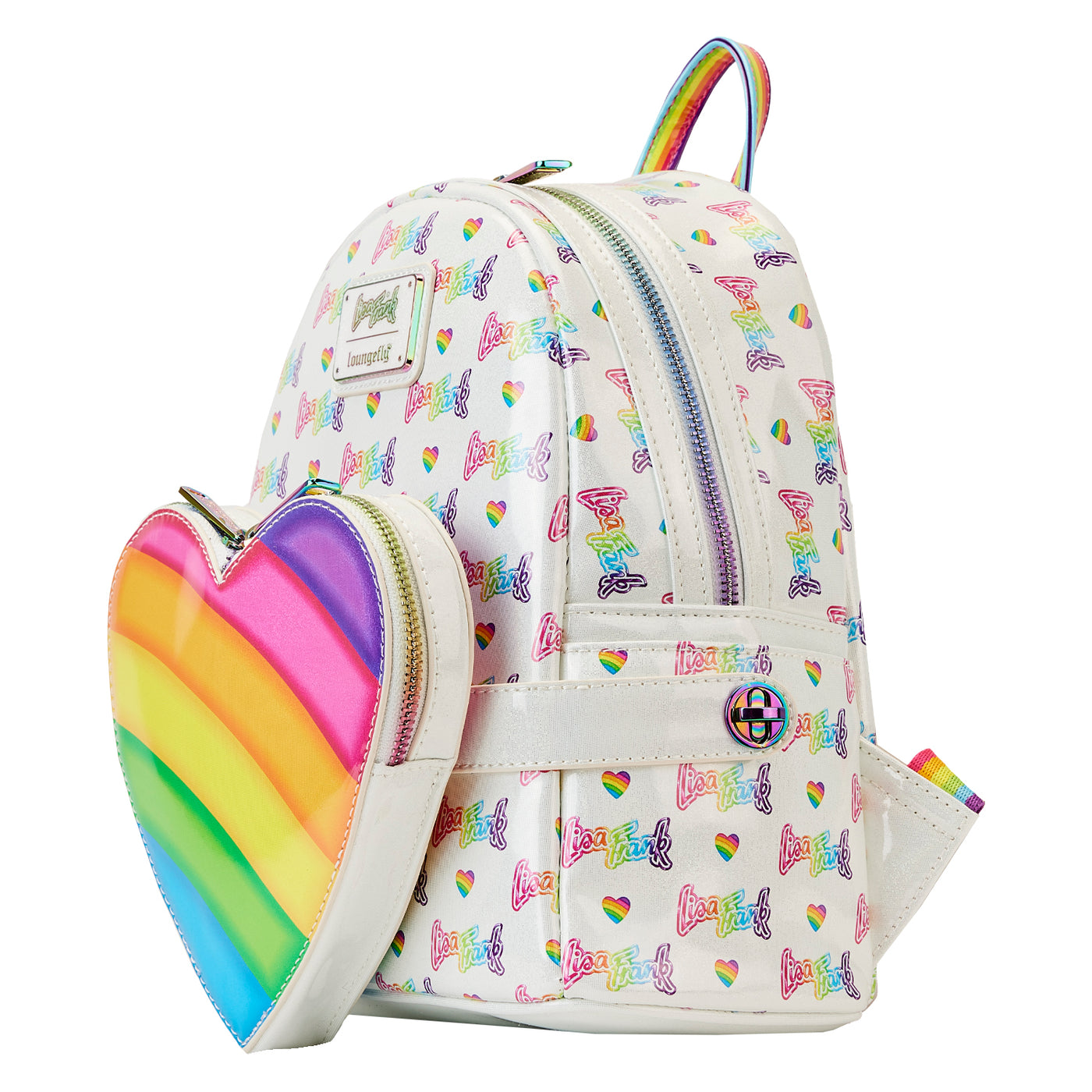 johanna mini heart backpack Rainbow Heart Mini Backpack with Waist Bag