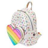 Rainbow Heart Mini Backpack with Waist Bag