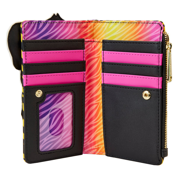 Loungefly Lisa Frank Iridescent Prism Holographic Flap Wallet | Brand New